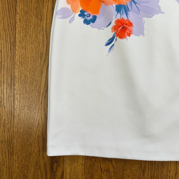 GUESS White Floral Mini Sheath Dress - Picture 3 of 9